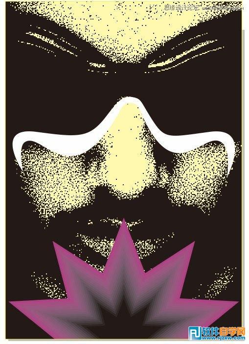 CorelDRAW X6設計黑社會酒吧海報封面