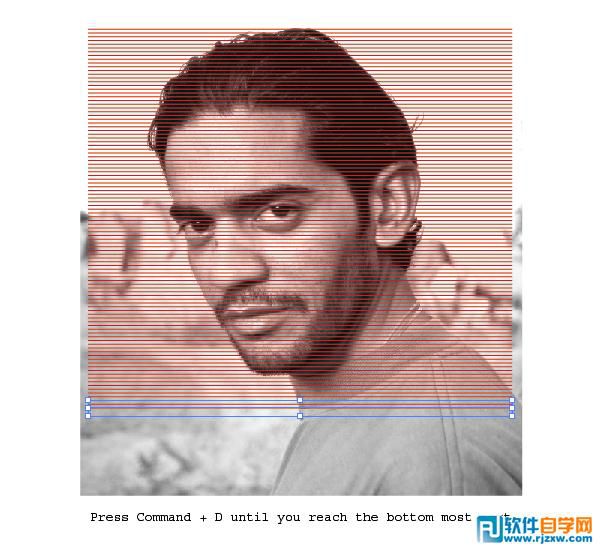 Illustrator CS6怎么把照片轉成抽象的線圖效果