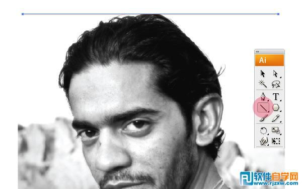 Illustrator CS6怎么把照片轉成抽象的線圖效果