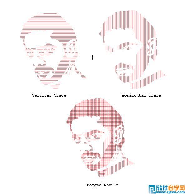 Illustrator CS6怎么把照片轉成抽象的線圖效果
