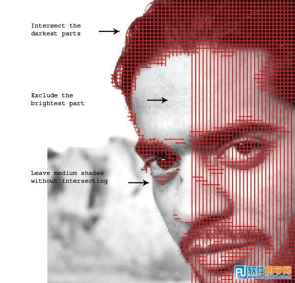 Illustrator CS6怎么把照片轉成抽象的線圖效果