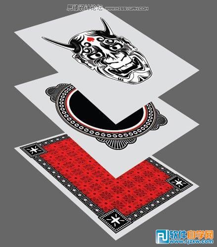 教你用Illustrator繪制衣服上的惡魔面具