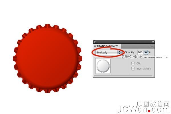 用Illustrator CS6教你怎么繪制可樂瓶蓋