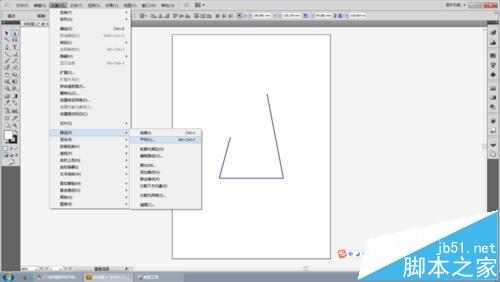 怎么教你用IllustratorCS5的連接和平均命令畫等腰三角形