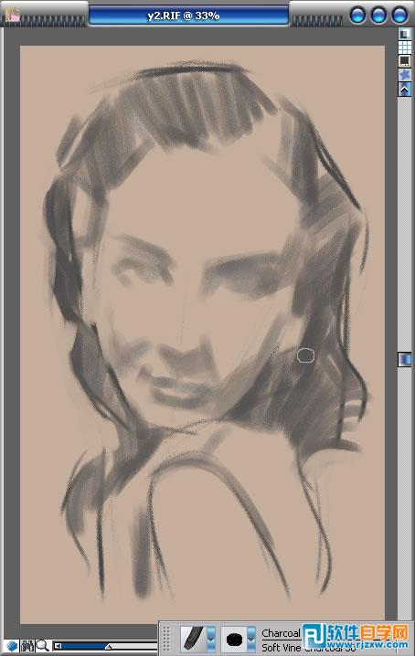 Painter手繪周璇舊上海時(shí)畫像