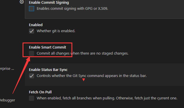 vscode開啟智能提交方法介紹