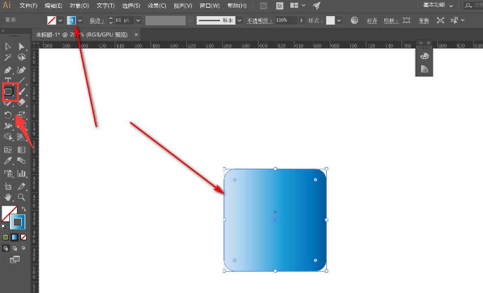 ai圖形添加漸變描邊步驟介紹