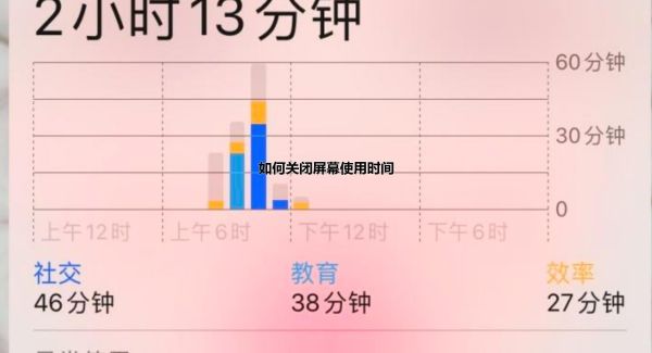 如何關閉屏幕使用時間