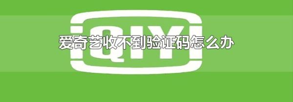 愛奇藝收不到驗(yàn)證碼怎么辦