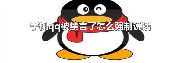 手機qq被禁言了怎么強制說話
