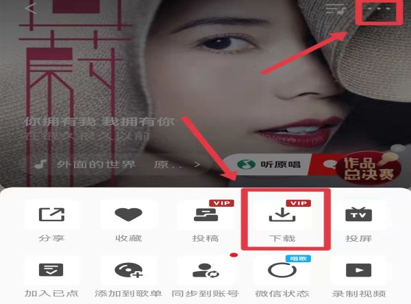 全民k歌的音頻怎么導出來