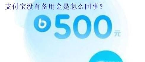 支付寶沒(méi)有備用金功能怎么回事